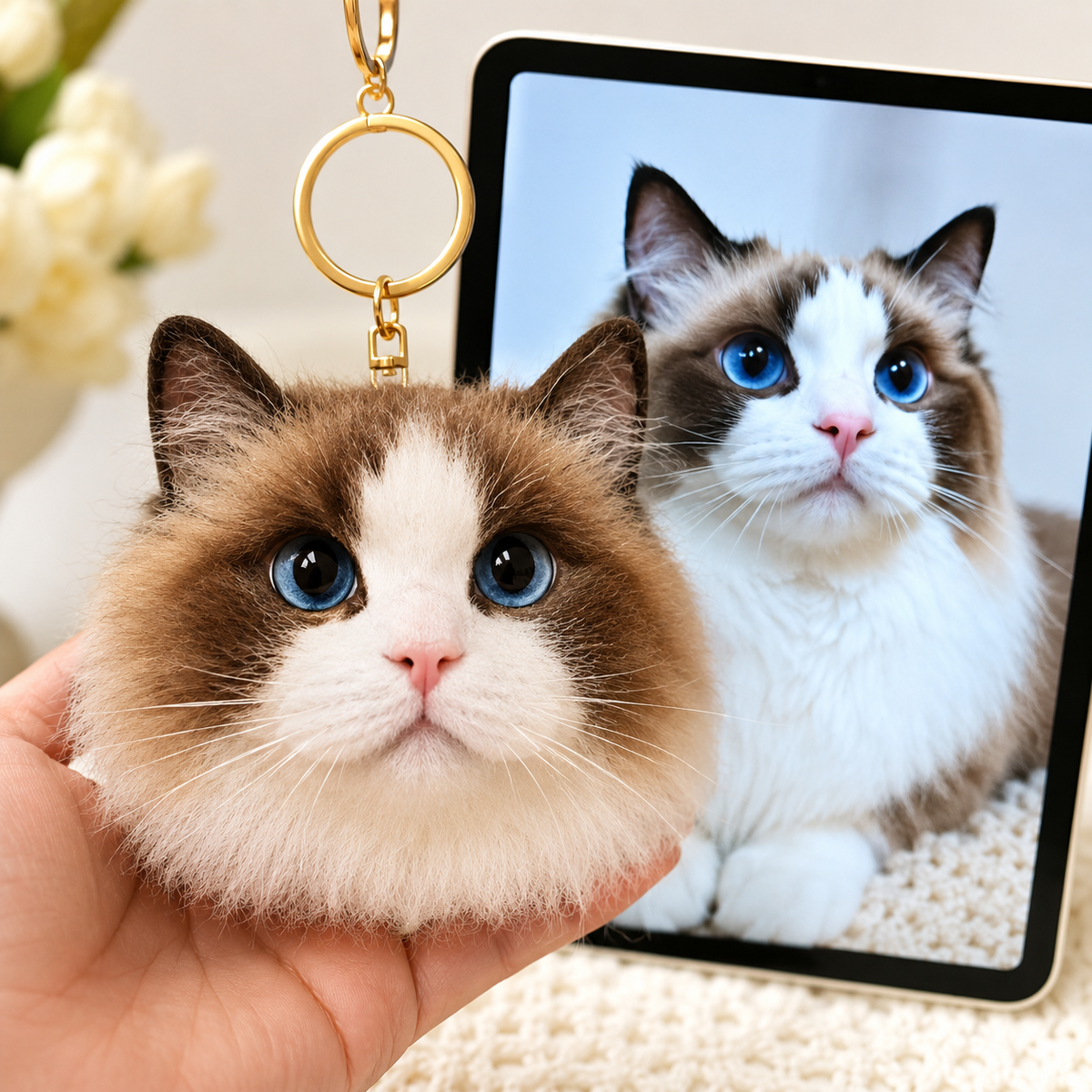 Custom Needle Felted Pet Portrait