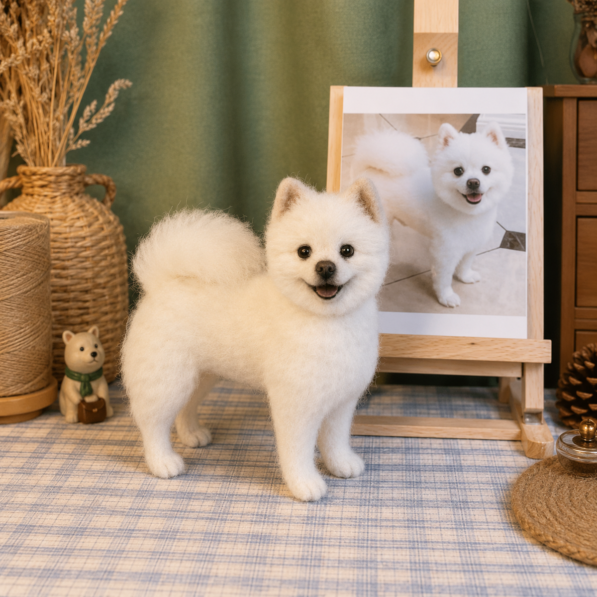 Custom Needle Felted Pet Portrait