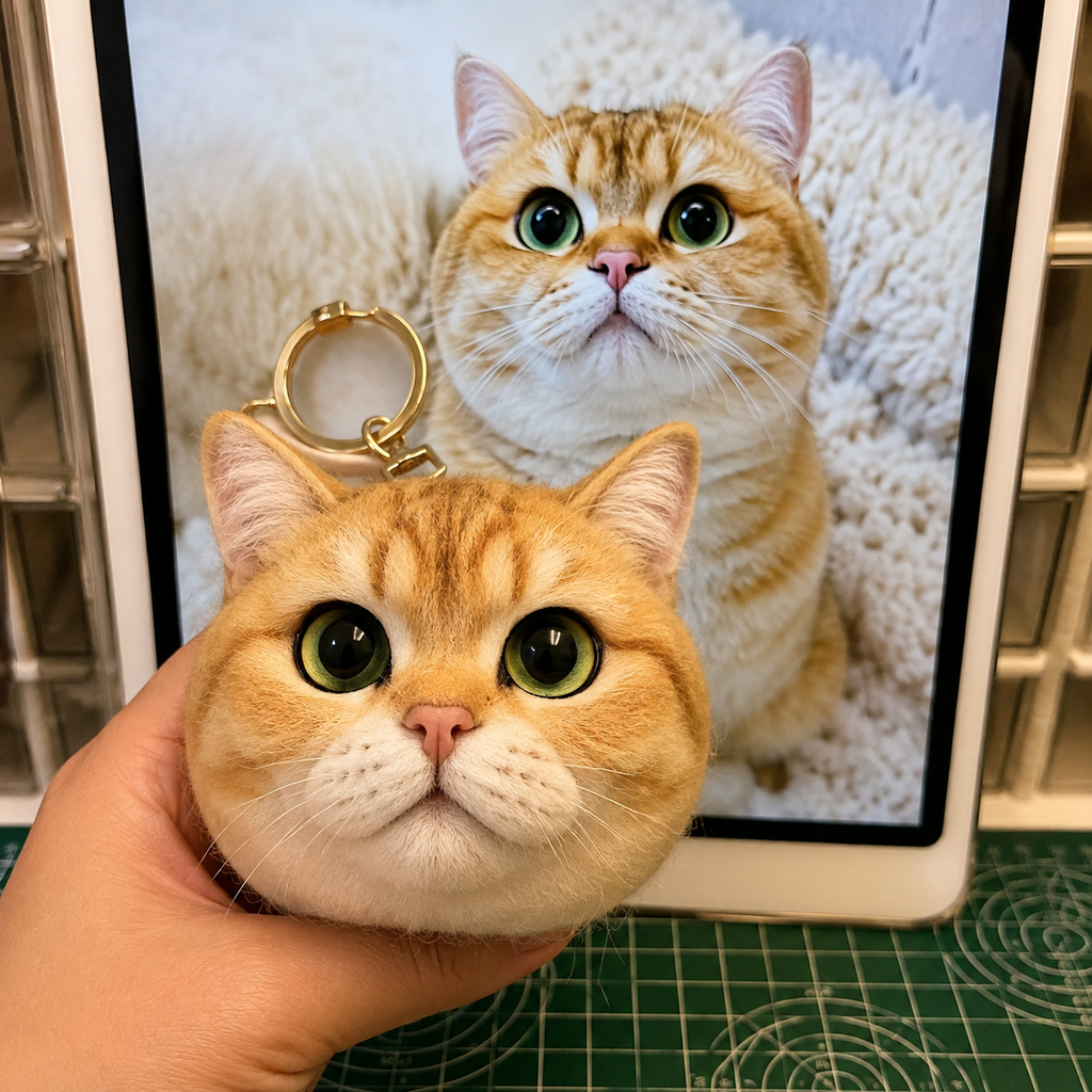 Custom Needle Felted Pet Portrait