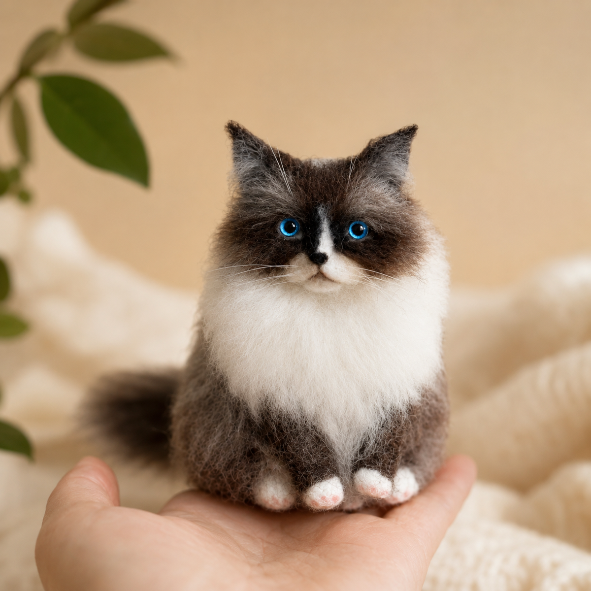 Custom Needle Felted Pet Portrait