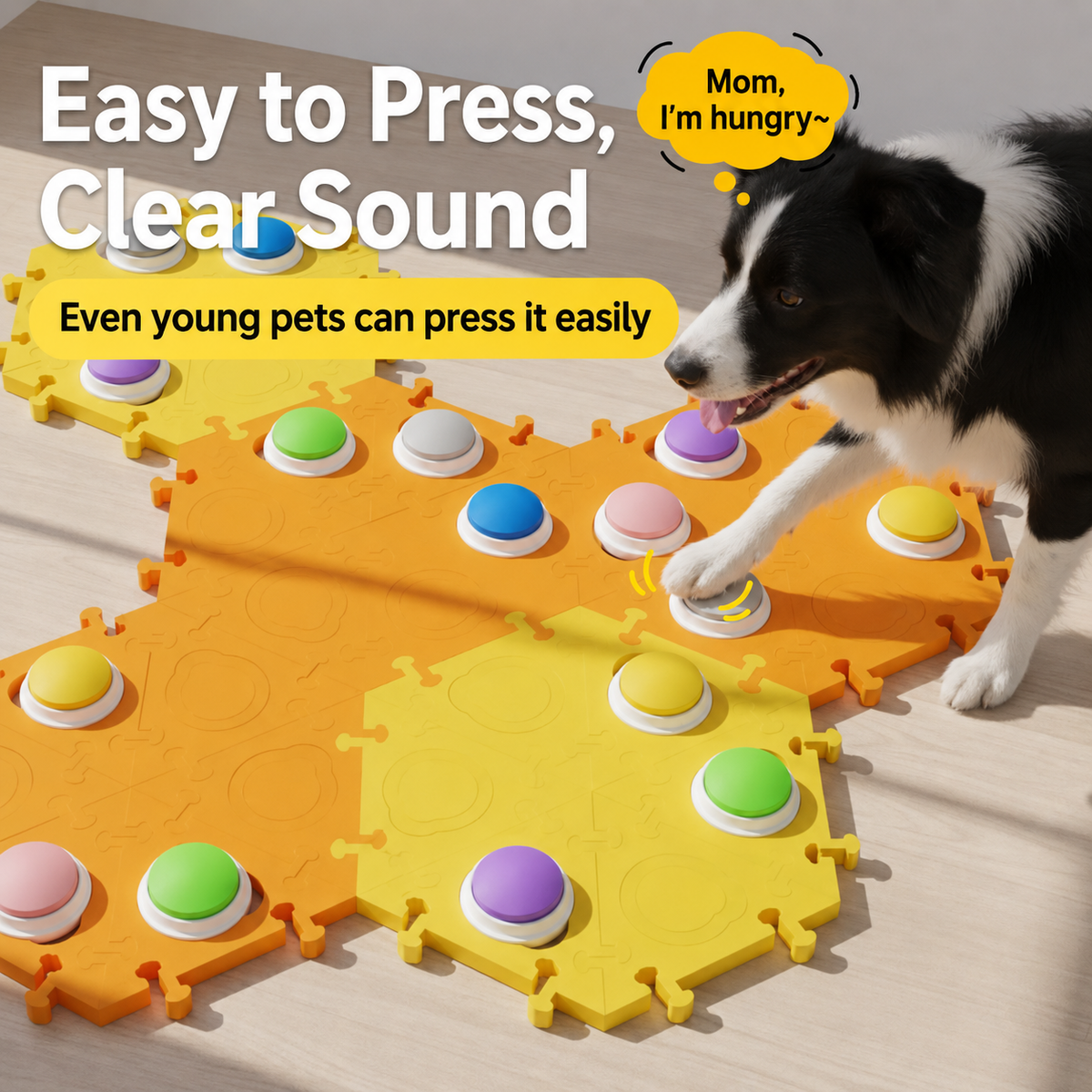 A button that lets your cat or dog talk