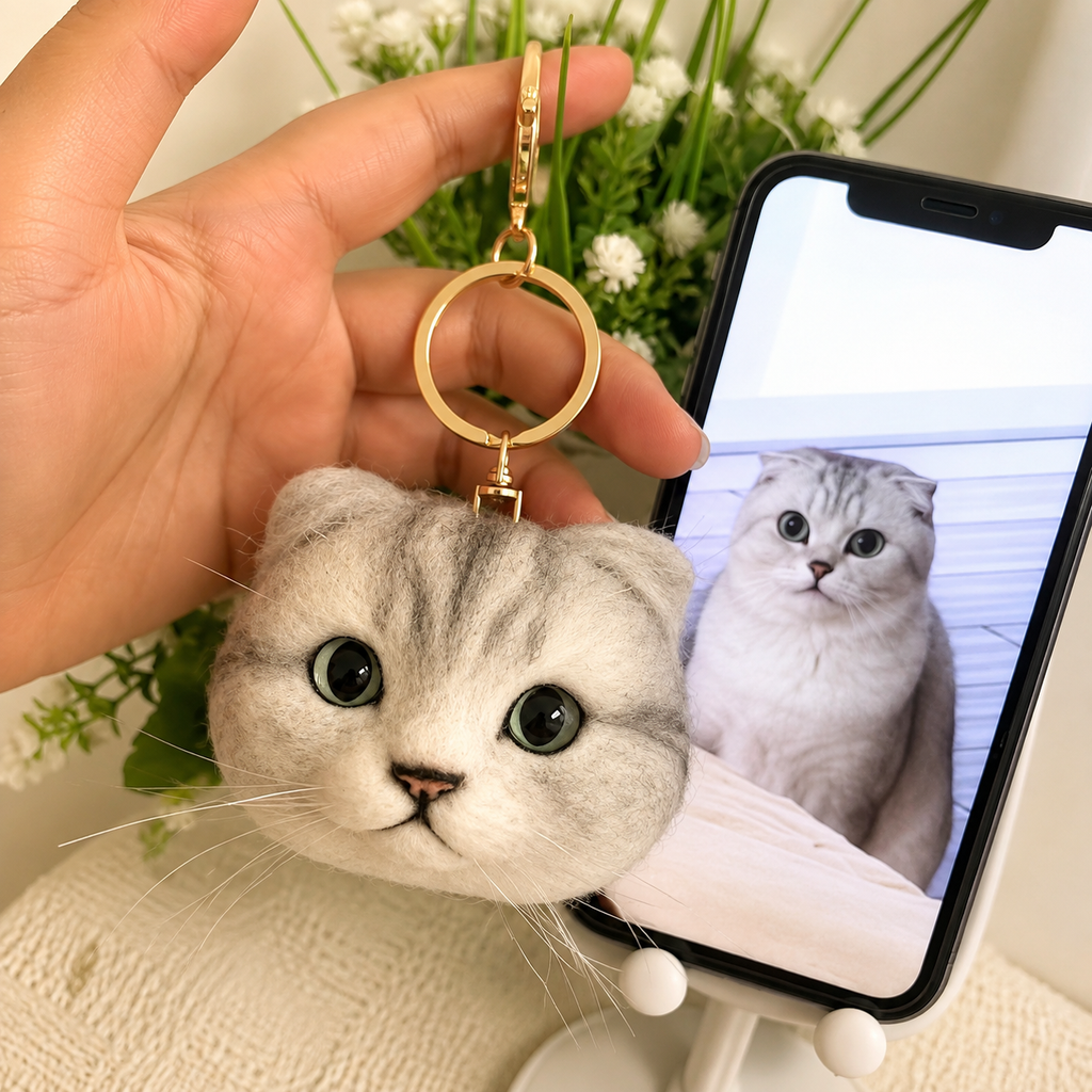Custom Needle Felted Pet Portrait