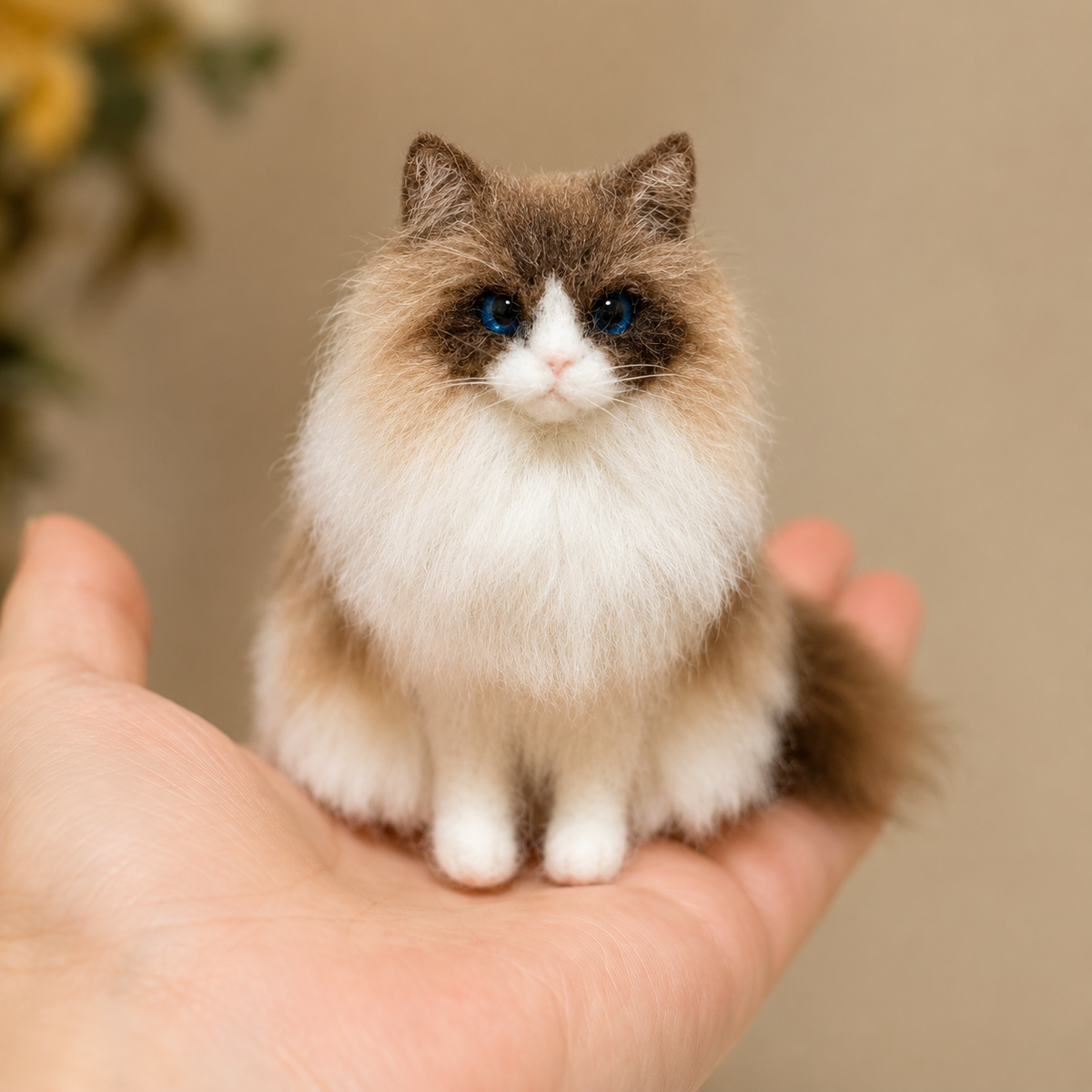 Custom Needle Felted Pet Portrait