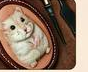 Custom Leather Carved Pet Portrait Keychain – Personalized Cat & Dog Memorial Gift